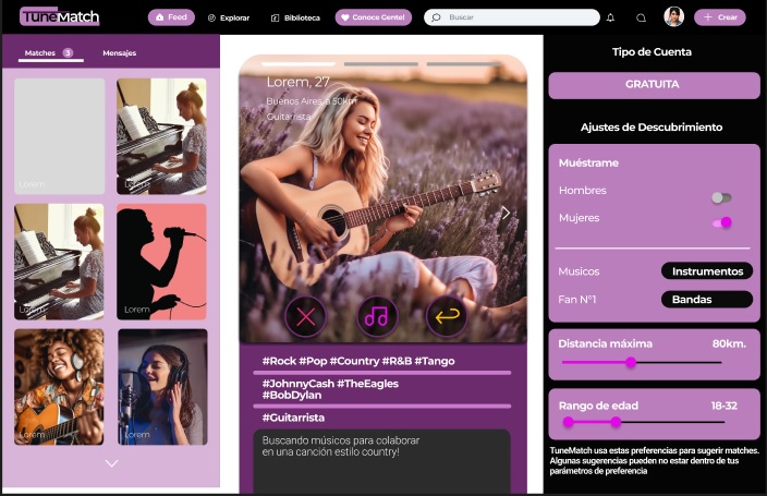 TUNEMATCH - Matching por gustos musicales